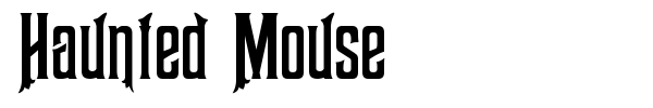 Haunted Mouse font preview
